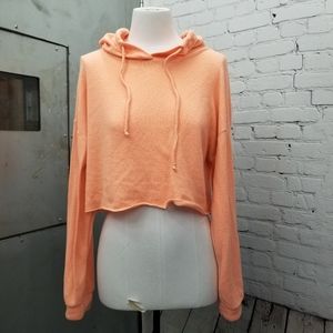👏Final sale👏Soft oversized cropped hoodie size large